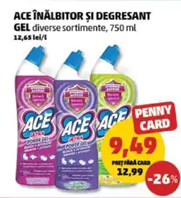 Penny ACE ÎNĂLBITOR ȘI DEGRESANT GEL Ofertă