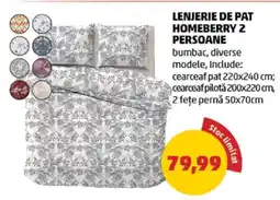 Penny Lenjerie de pat Homeberry 2 persoane Ofertă