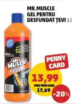 Penny Mr. Muscle Gel pentru desfundat țevi 1L Ofertă