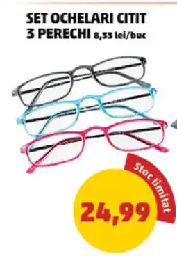Penny SET OCHELARI CITIT 3 PERECHI Ofertă