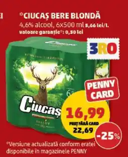 Penny CIUCAŞ Bere blondă Ofertă