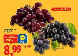 Lidl Struguri negri / roze fără sâmburi Ofertă