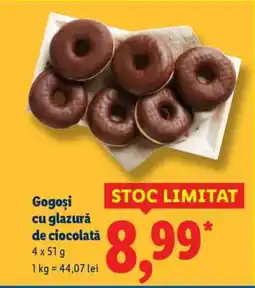 Lidl Gogoși cu glazură de ciocolată Ofertă