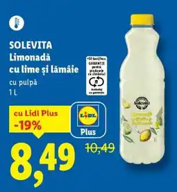 Lidl Solevita Limonadă cu lime și lămâie Ofertă