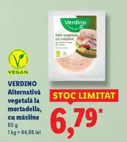 Lidl Verdino Alternativă vegetală la mortadella, cu măsline Ofertă