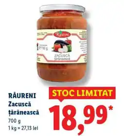 Lidl Râureni Zacuscă țărănească Ofertă
