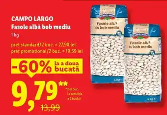 Lidl Campo Largo Fasole albă bob mediu Ofertă