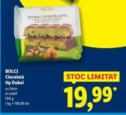Lidl Bolci Ciocolată tip Dubai Ofertă