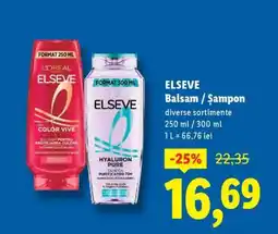 Lidl ELSEVE BALSAM/ȘAMPON Ofertă