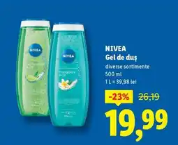 Lidl NIVEA Gel de duş Ofertă