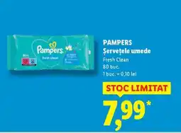 Lidl PAMPERS Șervețele umede Ofertă