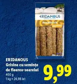 Lidl ERIDANOUS Grisine cu semințe de floarea-soarelui Ofertă