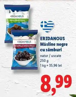 Lidl ERIDANOUS Măsline negre cu sâmburi Ofertă