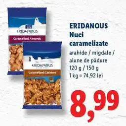 Lidl ERIDANOUS Nuci caramelizate Ofertă