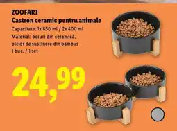 Lidl ZOOFARI Castron ceramic pentru animale Ofertă