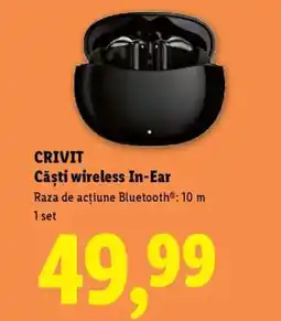 Lidl CRIVIT Căști wireless In-Ear Ofertă