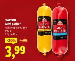 Lidl BARONI Mini parizer Ofertă