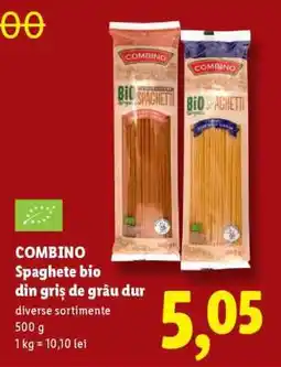Lidl COMBINO Spaghete bio din griș de grâu dur Ofertă