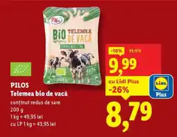 Lidl Pilos Telemea bio de vacă Ofertă