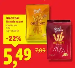 Lidl Snack Day Sărățele cu unt Ofertă