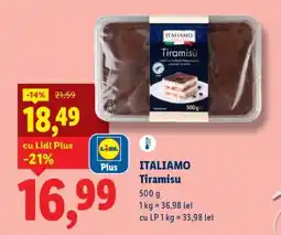 Lidl ITALIAMO Tiramisu Ofertă