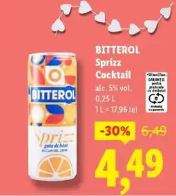 Lidl BITTEROL Sprizz Cocktail Ofertă