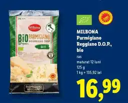 Lidl Milbona Parmigiano Reggiano D.O.P., bio Ofertă