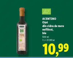 Lidl ACENTINO Oțet din cidru de mere nefiltrat, bio Ofertă