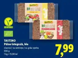 Lidl Tastino Pâine integrală, bio Ofertă