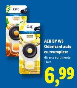 Lidl AIR BY W5 Odorizant auto cu reumplere Ofertă