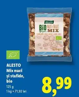 Lidl Alesto Mix nuci și stafide, bio Ofertă
