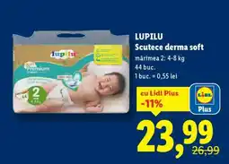 Lidl LUPILU Scutece derma soft Ofertă