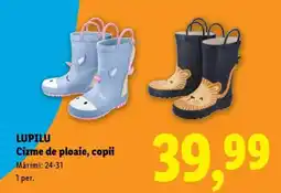 Lidl LUPILU Cizme de ploaie, copii Ofertă