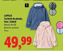 Lidl LUPILU Jachetă de ploaie, fete / băieți Ofertă