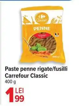 Carrefour Paste penne rigate/fusilli Carrefour Classic Ofertă