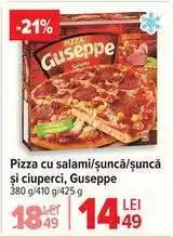 Carrefour Pizza cu salami/șuncă/șuncă și ciuperci, Guseppe Ofertă