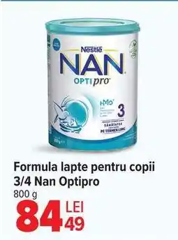 Carrefour Formula lapte pentru copii 3/4 Nan Optipro Ofertă
