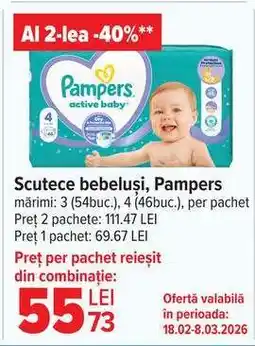 Carrefour Scutece bebeluși, Pampers Ofertă