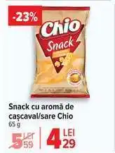 Carrefour Chio Snack cu aromă de cașcaval/sare Ofertă