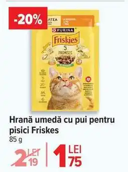 Carrefour Hrană umedă cu pui pentru pisici Friskies Ofertă