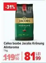 Carrefour Cafea boabe Jacobs Krönung Alintaroma Ofertă