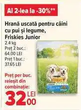 Carrefour Hrană uscată pentru câini cu pui și legume, Friskies Junior Ofertă