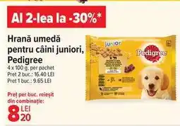 Carrefour Hrană umedă pentru câini juniori Pedigree Ofertă