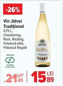 Carrefour Vin Jidvei Traditional Ofertă
