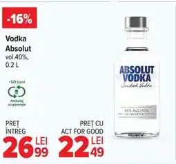 Carrefour Vodka Absolut Ofertă