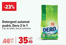 Carrefour Detergent automat pudră, Dero 2 în 1 Ofertă
