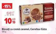 Carrefour Biscuiți cu cremă caramel, Carrefour Extra Ofertă