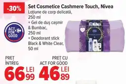 Carrefour Set cosmetice Cashmere Touch, Nivea Ofertă