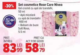 Carrefour Set cosmetice Rose Care Nivea Ofertă