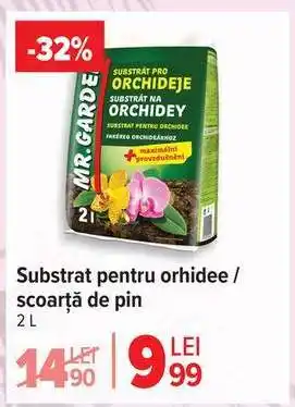 Carrefour Substrat pentru orhidee / scoarță de pin Ofertă